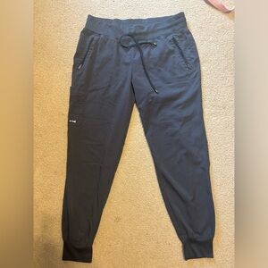 GREY’S ANATOMY SPANDEX STRETCH EDEN JOGGER-5 POCKET SCRUBS—Steel